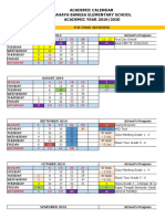 Academic Calendar Ac 2019-2020