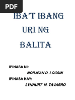 Uri NG Balita