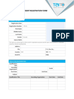 Student Registration Form