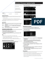 2014 AV Receiver Firmware Update Guide: 20 Minutes.)