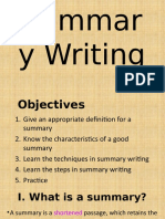 Summary Writing