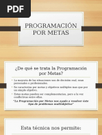 Programacion Por Metas