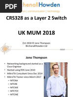 Mikrotik Crs Switches Vlan Trunking