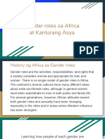 Gender Roles Sa Africa at Kanlurang Asya