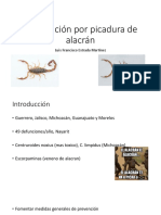 Toxicologia - Intoxicación Por Picadura de Alacrán