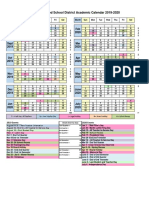 Mt. Diablo Unified School District's 2019-2020 School - Year Calendar