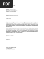 Carta de Renuncia