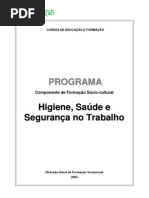 Higiene Saúde e Segurança No Trabalho