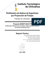 Instituto Tecnológico de Chihuahua: Perfilómetro de Relieve de Superficies Por Proyección de Franjas