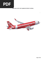 Air Asia-Low Cost Airline Entry To India: Page 1 of 18