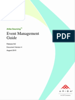 Ariba Sourcing Event Management Guide Aug 2015 PDF