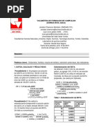 Volumetria de Formacion de Complejos