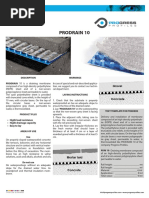 Prodrain 10: Description PRODRAIN 10 Is A Draining Membrane Warnings