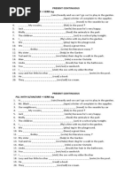 Fill With Is/Am/Are + Verb Ing: Present Continuous