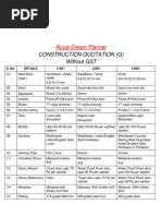 Construction Quotation (G) Without GST: Royal Dream Planner