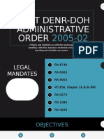 Joint Denr-Doh Administrative Order 2005-02