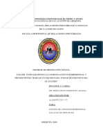 Informe de Proyeccion-Puno PDF