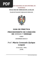 Curación de Heridas y Vendaje