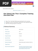 Get Yoked Like Thor - Complete Training and Diet Plan - Muscle & Strength