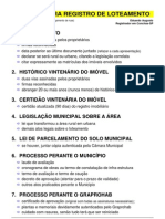 Roteiro para Registro: Loteamento (Eduardo Augusto)