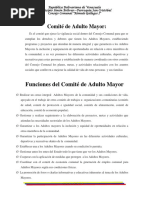 Funciones Del Comite Adulto Mayor