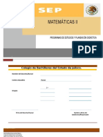 Programa de Estudio y Planeacion Didactico