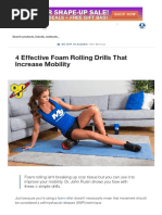 4 Effective Foam Rolling Drills That Increase Mobility