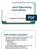 Standard Operating Procedures