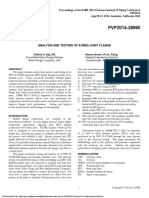 Pvp2014-28980 Analysis and Testing of A Ring-Joint Flange