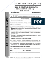 JEE MAIN - PART TEST-2 - 24-09-2018 - PAPER-2 - Phase-1+ROTATIONAL MOTION - PAS