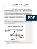 A Study On A Control Method With A Ventilation Requirement of A VAV System in Multi-Zone