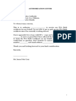 Authorization Letter