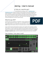 Caustic Mastering - User's Manual: What Is Mastering? Why Do I Need This App?