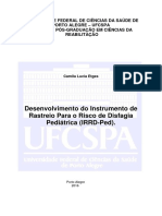 Desenvolvimento Do Instrumento de RASTREIO PARA O RISCO DE DISFAGIA PED - Etges, Camila Lucia - Dissertação PDF