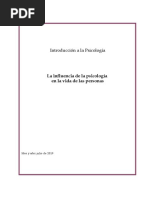 Influencia de La Psicología en La Vida de Las Personas