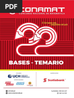 Bases y Temario - Conamat 22 Uch 2019