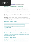 Section 1: Engineering Mathematics