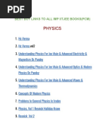 Physics: Best Buy Links To All Imp Iitjee Books (PCM)