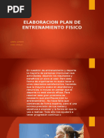 Elaboracion Plan de Entrenamiento Fisico