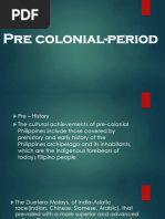 Pre Colonial Period