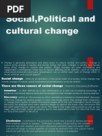 SocialPolitical and Cultural Change