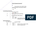 Calculation of Maximum Scour Depth: SF SF M M