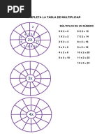 Completa La Tabla de Multiplicar