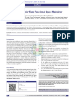 Esthetic Anterior Fixed Functional Space Maintainer: Case Report