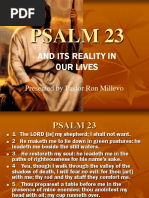 Psalm 23: and Its Reality in Our Lives