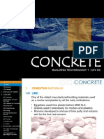 Concrete: Building Technology 1: Div 03