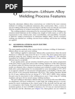 Aluminum Lithium Alloy Welding Process Features