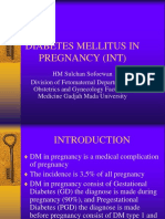 Diabetes Mellitus in Pregnancy (Int)