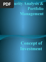 Security Analysis & Portfolio Management