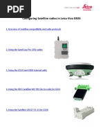 Configuring Satelline Radios in Leica Viva GNSS: 1. Overview of Satelline Compatibility and Radio Protocols